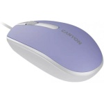 Миша Canyon M-10, Mountain Lavender, USB, оптична, 1000 dpi, 3 кнопки, 1.5 м (CNE-CMS10ML) - Зображення 4