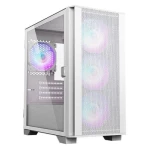 Корпус Montech AIR 100 ARGB, White, Mini Tower, без БЖ, для Micro ATX / Mini ITX, 2xUSB 3.0 / 1xUSB 2.0, макс. CPU - 161 мм / GPU - 330 мм, 4x120 мм ARGB, бічна панель із загартованого скла