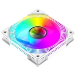 Вентилятор 120 мм, GameMax KF300, White, 3 шт, 120х120х25 мм, RGB підсвічування, 800-1600 об/хв, 31.2 дБ, 4-pin (PWM) / 3-pin (RGB), Hydraulic Bearing, ARGB HUB, пульт ДК (KF300 WH) - Зображення 4