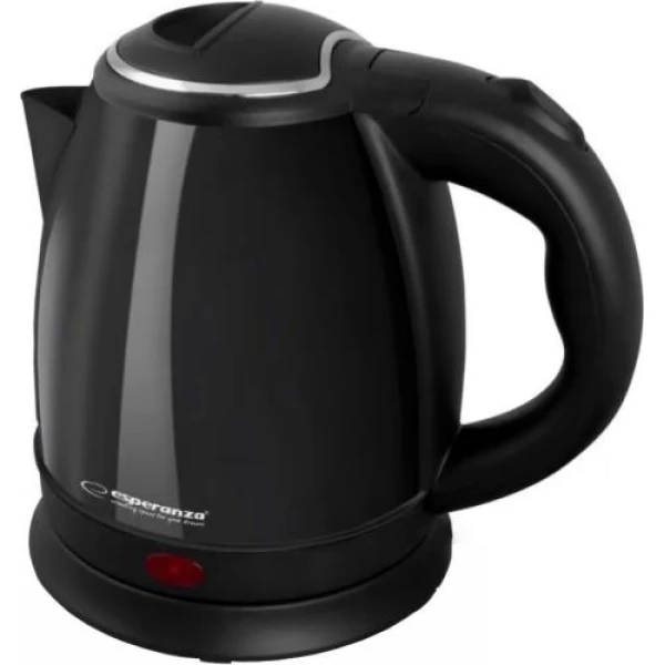 Електрочайник Esperanza "Parana", Black, 1350 Вт, 1 л, дисковий, нержавіюча сталь (EKK128K)