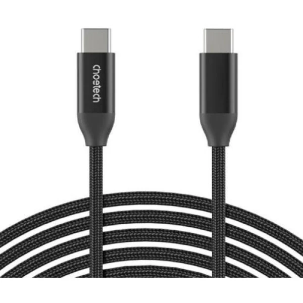 Кабель Type-C - Type-C, 2 м, Black, Choetech, 240 Вт, 5A (XCC-1036-BK)