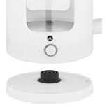 Електрочайник Ardesto EKL-T31GW, White, 1350W, 1.5л, дисковий, скло, індикатор рівня води, підсвічування, відключення при недостатній кількості води - Зображення 5