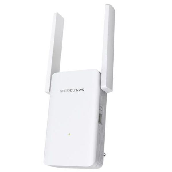 Wi-Fi повторювач Mercusys ME70X, White, Wi-Fi 6, 2.4GHz (до 574 Мбіт/с) / 5GHz (до 1201 Мбіт/с), 1xGLan, 2 зовнішні антени