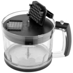 Блендер Ardesto HBSG-1000WHCHSL, Black, 1000W, занурювальний, 5 швидкостей з плавним регулюванням, турборежим, 7 насадок, подрібнювач 2000мл, мірний стакан 600мл, насадки для збивання, нарізання кубиками, картоплі фрі, шаткування, тертя - Зображення 9