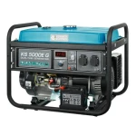 Газобензиновий генератор Konner&Sohnen KS 5000E G, Black/Blue, 4 кВт (макс. 4.5 кВт), ручний/електро стартер, 4-тактний, 50 Гц, 25 л, до 95 дБ, IP23, 680x545x550 мм, 77 кг - Зображення 3
