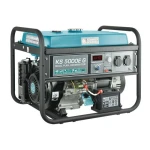 Газобензиновий генератор Konner&Sohnen KS 5000E G, Black/Blue, 4 кВт (макс. 4.5 кВт), ручний/електро стартер, 4-тактний, 50 Гц, 25 л, до 95 дБ, IP23, 680x545x550 мм, 77 кг - Зображення 4