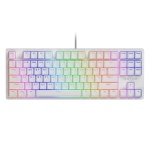 Клавіатура Hator Rockfall 2 TKL Mecha, White, USB, механічна (перемикачі Aurum "Indigo"), RGB підсвічування з індивідуальним налаштуванням кожної кнопки (HTK-521UA)