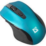 Миша бездротова Defender Prime MB-053, Turquoise, USB, оптична (сенсор PixArt 3065), 800-1600 dpi, 5 кнопок, 1xAA (52054)