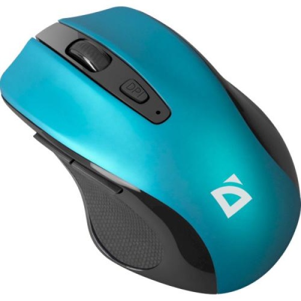 Миша бездротова Defender Prime MB-053, Turquoise, USB, оптична (сенсор PixArt 3065), 800-1600 dpi, 5 кнопок, 1xAA (52054)