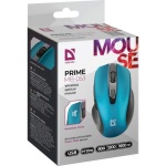 Миша бездротова Defender Prime MB-053, Turquoise, USB, оптична (сенсор PixArt 3065), 800-1600 dpi, 5 кнопок, 1xAA (52054) - Зображення 6