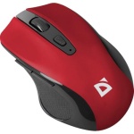 Миша бездротова Defender Prime MB-053, Red, USB, оптична (сенсор PixArt 3065), 800-1600 dpi, 5 кнопок, 1xAA (52052)