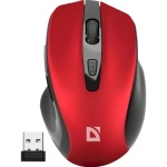 Миша бездротова Defender Prime MB-053, Red, USB, оптична (сенсор PixArt 3065), 800-1600 dpi, 5 кнопок, 1xAA (52052) - Зображення 3
