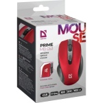 Миша бездротова Defender Prime MB-053, Red, USB, оптична (сенсор PixArt 3065), 800-1600 dpi, 5 кнопок, 1xAA (52052) - Зображення 6