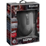 Миша Defender Sleipnir GM-927, Black, USB, оптична, 800-6400 dpi, 60 IPS, 5 програмованих кнопок, райдужне підсвічування, 1.5 м, килимок в комплекті (52927) - Зображення 6