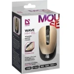 Миша бездротова Defender Wave MM-995, Gold, USB, оптична (сенсор PixArt 3065), 800-1600 dpi, 3 кнопки, 1xAA (52994) - Зображення 6