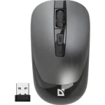 Миша бездротова Defender Wave MM-995, Silver, USB, оптична (сенсор PixArt 3065), 800-1600 dpi, 3 кнопки, 1xAA (52993)
