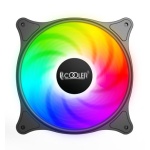 Вентилятор 120 мм, PcCooler FX-120-3, Black, 120х120х25 мм, SRGB, 1200 об/хв, 18 дБ, 3-pin, підшипник ковзання з гвинтовою нарізкою (3шт у комплекті)