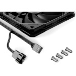 Вентилятор 120 мм, ID-Cooling TF-12015-K Black, 120x120x15 мм, 500±200 ~ 2200±10% об/хв, <32.3 дБ, 4-pin (PWM), 67.58CFM, гідравлічний підшипник - Зображення 6