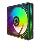 Вентилятор 120 мм, GameMax RA300, Black, 3 шт, 120х120х25 мм, ARGB підсвічування, 800-1600 об/хв, до 31.21 дБ, 4-pin (PWM, 50 см) / 3-pin (ARGB, 50 см), гідродинамічний підшипник - Зображення 3