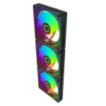 Вентилятор 120 мм, GameMax RA300, Black, 3 шт, 120х120х25 мм, ARGB підсвічування, 800-1600 об/хв, до 31.21 дБ, 4-pin (PWM, 50 см) / 3-pin (ARGB, 50 см), гідродинамічний підшипник - Зображення 7