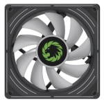 Вентилятор 120 мм, GameMax RA300, Black, 3 шт, 120х120х25 мм, ARGB підсвічування, 800-1600 об/хв, до 31.21 дБ, 4-pin (PWM, 50 см) / 3-pin (ARGB, 50 см), гідродинамічний підшипник - Зображення 8