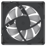 Вентилятор 120 мм, GameMax RA300, Black, 3 шт, 120х120х25 мм, ARGB підсвічування, 800-1600 об/хв, до 31.21 дБ, 4-pin (PWM, 50 см) / 3-pin (ARGB, 50 см), гідродинамічний підшипник - Зображення 9