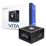 Блок живлення 850 Вт, Chieftec VITA, Black, 80+ Bronze, 120 мм FDB, 2xMolex / 6xSATA / 4x6+2-pin / 2x4+4-pin / 1x20+4-pin, захист AFC/OPP/OTP/OVP/SCP/SIP/UVP/OCP, ATX 12V 2.53 (BPX-850-S) - Зображення 3