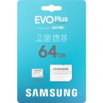 Карта пам'яті microSDXC, 64Gb, Samsung EVO Plus, Class10 UHS-I U1 V10 A1, SD адаптер, до 160 МБ/с (MB-MC64SA/EU) - Зображення 3