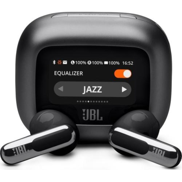 Навушники бездротові JBL Live Flex 3, Black, Bluetooth, мікрофон, акумулятор 690 mAh, чохол з функцією зарядки (JBLLIVEFLEX3BLK)