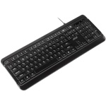 Клавіатура 2E KS120, Black, USB, біле підсвічування, 12 мультимедіа клавіш, 1.5 м, UA / EN (2E-KS120UB_UA) - Зображення 4