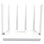 Роутер Netis NC63, AC1200, Wi-Fi 5 (802.11ac), 2.4GHz/5GHz, до 1300 Mb/s, LAN 4x1000 Mb/s, 6 зовнішні антени (NC63)
