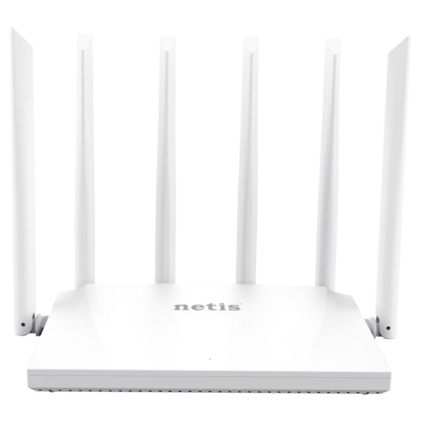Роутер Netis NC63, AC1200, Wi-Fi 5 (802.11ac), 2.4GHz/5GHz, до 1300 Mb/s, LAN 4x1000 Mb/s, 6 зовнішні антени (NC63)