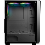 Корпус GameMax Prism, Black, без БЖ, Mid Tower, для ATX / MicroATX / Mini-ITX, 2xUSB 2.0 / 1xUSB 3.0, макс. CPU - 165 мм / VGA - 320 мм, 3x120 мм (PRISM) - Зображення 4