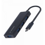 Хаб USB Cablexpert UHB-CM-U3P4-02, Black, Type-C 3.1 - 4xUSB 3.1, кабель 15 см - Зображення 6