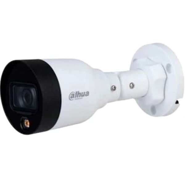 IP камера Dahua DH-IPC-HFW1239S1-LED (2.8мм), White/Black, 2 МП, 1/2.8" CMOS, f=2.8 мм, H.264H, H.264B, IP67, Smart H.265 + / Smart H.264 +, LAN с PoE, LED підсвічування 30 м, -40°C ~ +60°C