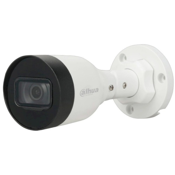 IP камера Dahua DH-IPC-HFW1230S1 (2.8мм), White, 2 Мп, 1/2.8" CMOS, 1920x1080, H.264H, H.264B, Smart H.265 + / Smart H.264 +, LAN с PoE, f=2.8 мм, IP67, день/ніч, ІЧ підсвічування до 30 м, -40°C ~ +60°C