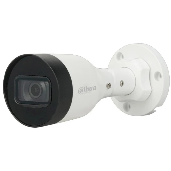 IP камера Dahua DH-IPC-HFW1230S1 (2.8мм), White, 2 Мп, 1/2.8" CMOS, 1920x1080, H.264H, H.264B, Smart H.265 + / Smart H.264 +, LAN с PoE, f=2.8 мм, IP67, день/ніч, ІЧ підсвічування до 30 м, -40°C ~ +60°C