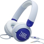 Навушники JBL JR 320, Blue/White, 3.5 мм, мікрофон, динаміки 32 мм, 1 м, дитячі (JBLJR320BLU)
