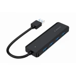 Хаб USB Gembird UHB-U3P4P-02, Black, USB 3.1 - 4xUSB 3.1, кабель 15 см, додаткове живлення через Type-C порт - Зображення 2