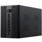Джерело безперебійного живлення Marsriva MR-UF3000, 3000ВА/1800Вт, Line-Interactive, LED version, 2хSchuko, 4*12V/9Ah, metal (MR-UF3000)