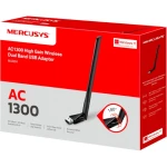 Мережевий адаптер Mercusys MA30H, Black, USB, WiFi 5, 5 GHz (867 Мбіт/с) / 2.4 GHz (400 Мбіт/с), 1 зовнішня антена з високим коефіцієнтом посилення 5 дБі - Зображення 3