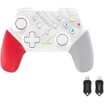 Геймпад Bloody GPW50, White/Red/Grey, бездротовий (USB 2.4GHz), для ПК / PS3 / Android, подвійна вібрація, 600 mAh