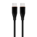Кабель Type-C - Type-C, 1.5 м, Black, Cablexpert, 60 Вт, 3A (CC-USB2S-CMCM-1.5M-BK)