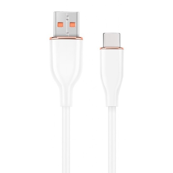 Кабель USB AM - Type-C, 1.5 м, White, Cablexpert, 2.1A (CC-USB2S-AMCM-1.5M-W)