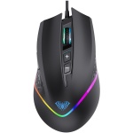 Миша Aula F805, Black, USB, 6400 dpi, кнопки 7 шт., RGB, підключення дротове, кабель 1.5 м (6948391212906)