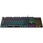 Клавіатура Aula S2022, Black, USB, механічна (перемикачі KRGD Blue), RGB підсвічування, 104 кнопки, металева панель, 1.6 м, EN/UA (6948391202235) - Зображення 2