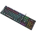 Клавіатура Aula S2022, Black, USB, механічна (перемикачі KRGD Blue), RGB підсвічування, 104 кнопки, металева панель, 1.6 м, EN/UA (6948391202235) - Зображення 4