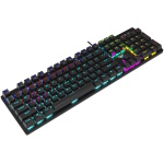 Клавіатура Aula S2022, Black, USB, механічна (перемикачі KRGD Blue), RGB підсвічування, 104 кнопки, металева панель, 1.6 м, EN/UA (6948391202235) - Зображення 5