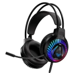 Навушники Aula S605 Wired, Black (6948391235202), Mini jack, USB, RGB підсвічування, дротове підключення, вбудований мікрофон, чутливість мікрофону -42 дБ, чутливість навушників 118 дБ, кабель 2 м - Зображення 2
