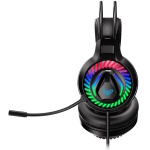 Навушники Aula S605 Wired, Black (6948391235202), Mini jack, USB, RGB підсвічування, дротове підключення, вбудований мікрофон, чутливість мікрофону -42 дБ, чутливість навушників 118 дБ, кабель 2 м - Зображення 4